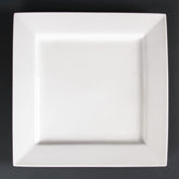 Olympia Lumina Square Plates White 265mm (Pack of 4)